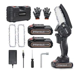 O-conn Mini Chainsaw 4 Inch Cordless Electric 2X 2000MAH Batteries & New. Price: $45.00.
