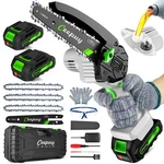 Mini Chainsaw CORDLESS,6 Inch Portable Electric With Automatic Oiler... New. Price: $56.89.