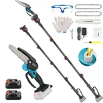 2 1 Cordless Pole & Mini Chainsaw 6 Inch Brushless Electric New. Price: $66.49.