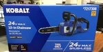 Kobalt 24V Max Cordless 12" Chainsaw ( Tool Only) - New # 7217308 Open. Price: $89.99.