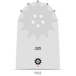 Oregon 15" Speedcut Guide Bar, .325" 150VXLGK095 New. Price: $61.20.