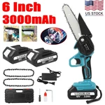 6" Electric Mini Chainsaw Cordless Handheld 2 Battery + For Makita New. Price: $35.99.