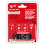 Milwaukee 49-16-2759 10" Telescoping Rust Resistance Pole Saw Chain New. Price: $27.97.