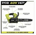 Ryobi 40V Hp Brushless 12 In. Top Handle Chainsaw (tool Only) & Hard Case #52 New. Price: $139.99.