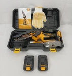 Trexeen 6" Brushless Mini Chainsaw Rechargeable 21V Batteries Pruning Cordless Used. Price: $24.95.