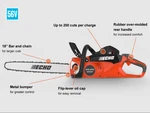 Echo 18" Battery Powered Rear Handle Chainsaw: DCS-5000-18BT (used). Price: $199.99.