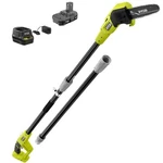 Ryobi One+ 18V In. Cordless Oil-free Pole Saw With 1.5 Ah Battery And Charger Open. Price: $134.99.