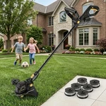 Houselife 20V Dewalt Compatible Cordless 2-IN-1 Edger & Trimmer Black/yellow Open. Price: $44.40.