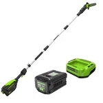 Greenworks 80V 10 Inch Pole Saw (max Reach 14FT) W/ 2AH Battery And Charger New. Price: $218.39.