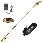 Cordless Pole Saw 20V Inch 6.5 Lb Auto Oiling EK-TT2008Y Yellow Electric Ework New. Price: $114.99.