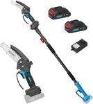 Electric Pole Saws For Tree Trimming, 6 Inch Mini Chainsaw Cordless 2-IN-1 New. Price: $134.99.