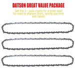 3PACK,12 Inch Chainsaw For Husqvarna T435, T540, T540XP. 3/8".050" 45DL New. Price: $23.99.
