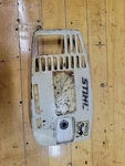 Genuine Stihl 015 Chainsaw Clutch Cover 1116 648 0401 Used Side. Price: $23.00.