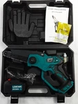New, 6 Black/green Lovewe Battery Powered Cordless Mini Chainsaw. Price: $64.16.