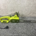 Sun Joe SWJ599E 14-INCH 9-AMP Tree Limb Master Electric Handheld Chainsaw Works Used. Price: $50.00.
