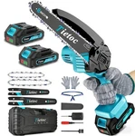 Mini Chainsaw Cordless, Light BLUE-6 &8 Inch, New. Price: $75.90.