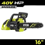 Ryobi 40V Hp Brushless 16 In. Battery Cordless Electric Chainsaw (tool Only) New. Price: $184.95.
