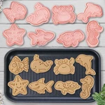 8 Mini Ocean Animal Cookie Cutters Set, 3D Raised Design Embossing Sta... New. Price: $17.09.