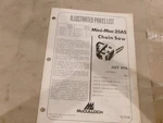 Mcculloch Mini-mac 35AS Chain Saw Illustrated Parts List 1976 Used. Price: $6.99.