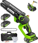 Mini Chainsaw Cordless, 6 Inch Electric With 2 Battery, Handheld New. Price: $45.07.