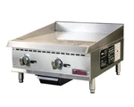Ikon IMG-24 Gas Powered 24" Flat Top Gridle Open. Price: $400.00.
