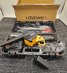 Lovewe Cordless Mini Chainsaw 6 Black/yellow Battery Powered Garden Tool Open. Price: $50.39.