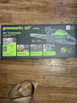 Greenworks Pro 80V 18-INCH Cordless Chainsaw With Battery & Charger New. Price: $349.99.