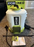 Ryobi One+ 18V Cordless Battery 4 Gal. Backpack Chemical Sprayer Tool Only Used. Price: $128.00.