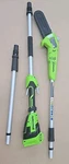 Tool Only, Greenworks 24V 8 In Pole Saw Extendable 11 Ft. Open. Price: $49.99.