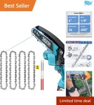 6 Inch Chainsaw Pack Of 4 With Sharpening Tools Ideal For Home & Garden New. Price: $29.99.