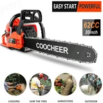 Coocheer Gas Chainsaw 62CC 2-STROKE Powered Tree Stumps W/2CHAINS New. Price: $129.99.