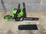 Greenworks 40V Cordless Chainsaw 12IN GWZ0980104 Bare Tool - For Parts Only!. Price: $39.99.