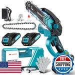 6-INCH Mini Chainsaw 2-PACK 2000MAH Battery Handheld Electric Portable New. Price: $75.78.