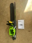 Greenworks 80V 18 Inch Brushless Chainsaw 3000W W/ 4AH Battery & Rapid Chager New. Price: $498.50.