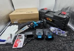 Stu Electric Mini Chainsaw Cordless Handheld Power Tool Battery Blue Black Open. Price: $38.99.