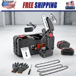 6" Electric Mini Chainsaw Cordless Handheld W/ 21V Battery Storage Box New. Price: $13.66.
