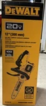 New (DCCS621B) Dewalt 20V Max* Compact 12 In. Brushless Cordless Chainsaw. Price: $189.00.