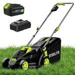 Steelite 13IN Electric Cordless Lawn Mower With Brushless Motor & 4.0AH Battery New. Price: $159.99.