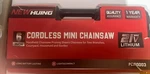 6 Inch Cordless Mini Electric Chainsaw New Huing 21 V Max Lithium. Price: $65.00.