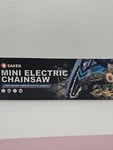 New Saker 4" Mini Portable Electric Cordless Chainsaw One Battery + Charger. Price: $19.99.